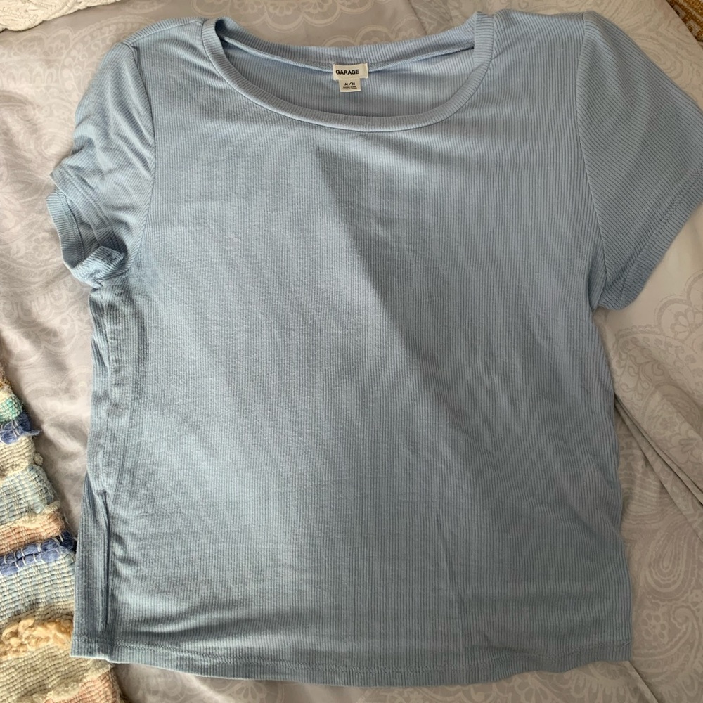 Baby blue t-shirt from garage in size medium.